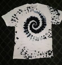 Black And White Tie Dye T Shirt Black And White Cosmic Spiral Tie Dye T Shirt Diy Tie Dye Shirts Tie Dye Diy Tie Dye T Shirts