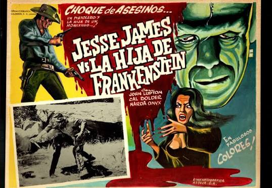 Jesse James Meets Frankenstein's Daughter 12.5"x17" Mexican Lobby Card  Horror: (1966) Photograph | DTA Collectibles