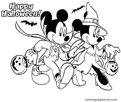 Includes images of baby animals, flowers, rain showers, and more. Halloween Mickey And Minnie Coloring Pages Disney Halloween Coloring Pages Coloring Pages For Kids And Adults