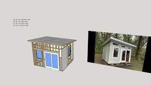 Cammy is using my 10x12 barn shed plans to build a tiny house! 10 X 12 Tiny House Design 3d Warehouse