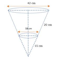 Kerucut terpancung (ember) secara matematis di dapat dari kerucut lingkaran tegak yang dipancung (dipotong) bagian atasnya oleh sebuah bidang yang sejajar dengan bidang alas kerucut. Kejarcita 1 Bank Soal Sekolah