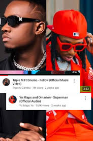 Superman" by Pop Young and Omarion will be dropping at Midnight (24hrs).  Triple M Zambia will come in with Follow featuring Driemo , Macky 2 with  "Dear Dad" featuring JC Kalinks, Dion