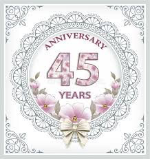 Verjaardagskaart 45 Jaar Vector Illustratie Illustration Of Cirkel 107750998