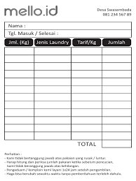 Oleh dosen ekonomidiposting pada mei 6, 2021mei 6, 2021. Contoh Nota Laundry Simple