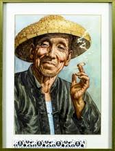 Sold at Auction: Kam Cheung Ling, Kam Cheung Ling (Hong Kong,1911-1991)  watercolor painting