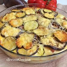 Descubre como se cocinan las berenjenas. Pastel De Berenjenas Y Calabacines Receta De Divina Cocina