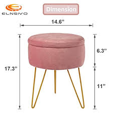 Use these beautiful products when you need. Buy Velvet Storage Footrest Stool Dressing Upholstered Vanity Chair Round Ottoman With Golden Metal Legs For Home Living Room Bedroom Blush Online In Nigeria B08cr399yk