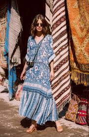 Spell Designs Latest Collection Is Here Between Sea Sky Bohemian Style Clothing Ladies Dress Design Maxi Dress With Sleeves