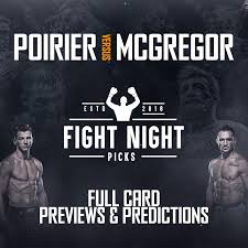 Dan hooker vs michael chandler, lightweight. Ufc 257 Poirier Vs Mcgregor 2 Full Card Preview Fight Night Picks