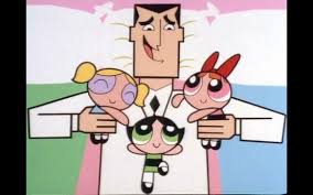 The Girls And The Professor From The Powerpuff Girls Episode Cat Man Do Powerpuff Girls Episodes Powerpuff Girls Powerpuff