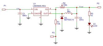 The lm2596 regulator is monolithic integrated circuit ideally suited for easy and convenient design of a step−down switching regulator (buck converter). Lm2596 Dc Dc Step Down Schematics Pcb Designs