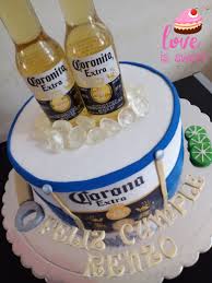 Cerveza Bizcocho De Cumpleaños Para Hombre Torta Con Cerveza Corona Cake Love Is Sweet Birthday Cake
