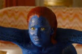 Jennifer lawrence has got the blues again, and she's enjoying it more this time around. Oh Man Jennifer Lawrence Kicks Some Serious Butt In This New X Men Clip Teen Vogue