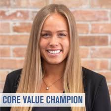 Haley Gunst, Account Manager, is our Core Value Champion this quarter! 🥳  Each quarter, our team is asked to recognize the hard work of their peers.  Haley was celebrated for the tremendous