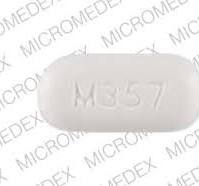 M357 Pill White Oval 17mm - Pill Identifier