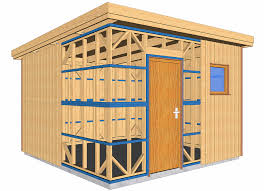 Autoconstruction Abri De Jardin Ou Chalet En Ossature Bois Abri De Jardin Ossature Bois Construction Maison Bois