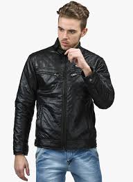 Smag Smag Black Leather Jacket 2657 Jabong Com Black Leather Jacket Leather Jacket Jackets