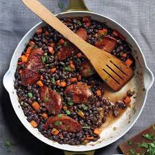 Black Beans And Rice With Sausage Slow Cooker Black Beans And Sausage Recipe Black Beans Sausage Recipe Beans Sausage Easy Potluck Recipes