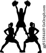 Cheerleader Silhouette Clip Art Royalty Free Gograph Almost files can be used for commercial. cheerleader silhouette clip art