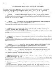 Every time someone flushes a toilet in the apartment building, the shower becomes very hot and causes the person to jump back. Conditioning Scenarios Answers
