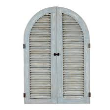It is distressed solid pine wood and has a large metal star attached in the center. French Shutter Wall Decor Shutter Wall Decor Shutter Wall Shutters Exterior