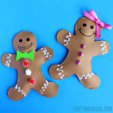 Decorating gingerbread house kits & gingerbread man fun. Stuffed Gingerbread Boy Girl Craft For Kids Crafty Morning