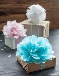 They are very easy to make and at a cost of under $5, you will get a lot of bang for. Diy Tissue Pom Pom Gift Toppers