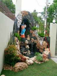 Mother Mary Grotto Grotto Design Garden Pond Design Prayer Garden