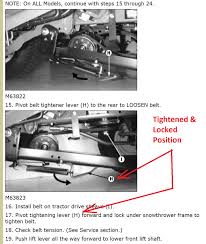 John deere belt lawnmower parts. 42 Inch Snowblower Belt Adjustment My Tractor Forum