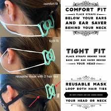 Ear Saver For Face Mask Hook Back Of Head Kitty Bow Mouse Etsy Ear Face Mask Face