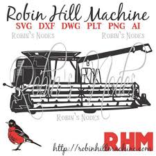 Download Robin Hill Machine John Deere Combine Svg