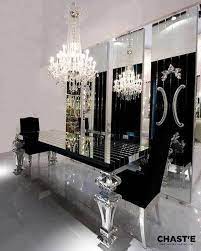 Maybe you would like to learn more about one of these? Black And Silver Dining Table Luxury Buffet Laid Out Enjoy The Game Modern Dining Room Luxury Dining Room Dining Table Black
