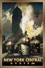 New York Central System Railroad Train Streamliners Poster Art Deco Print 245b Train Art Art Deco Posters Art Deco Print