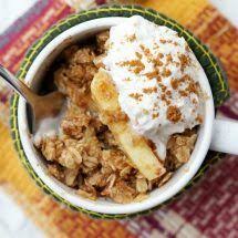 Easy Microwave Apple Crisp In A Mug Recipe Microwave Apples Microwave Apple Crisps Apple Crisp