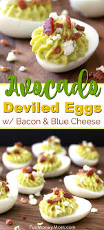 Avocado Deviled Eggs This Deviled Egg Recipe Is Perfect For Parties Or Even Leftover Easter Eggs Th Easter Food Appetizers Deviled Eggs Avocado Deviled Eggs