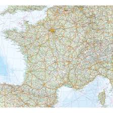 Detaillierte karten von frankreich in höher auflosung. Fototapete Falk Frankreich Landkarte Wall Art De