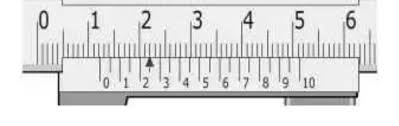 Penunjukan Ukuran Jangka Sorong Ketelitian 0 05 Adalah Brainly Co Id