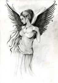 Angel By Anna Marine Angel Drawing Angel Tattoo Designs Angel Art