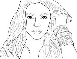 Shakira Coloring Pages Mermaid Coloring Pages People Coloring Pages Cute Coloring Pages