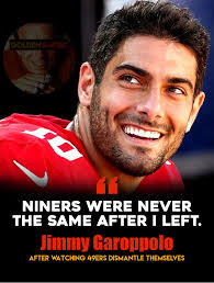JIMMY G: Thinks San Francisco 49ers lost the culture. “We played to win,  when I was the guy” -Jimmy Garoppolo #49ers #jimmygaroppolo #GoldenEmpire  #NFL