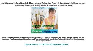 I alway send pokemon cp around 1k4 for you. Audiobook Of Unlock Creativity Hypnosis And Subliminal Free Unlock