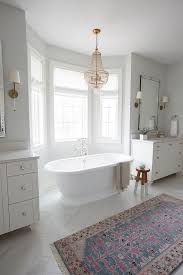 Freestanding Bath Between Vanities Master Bathroom Layout Freestanding Bath Between Vanities Small Master Bathroom Traditional Bathroom Bathroom Remodel Master