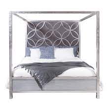 Queen size bed netting & canopies. Homefare Velvet Quatrefoil Queen Canopy Bed D199 Br K3 The Home Depot