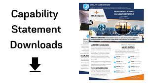 Maybe you would like to learn more about one of these? Capability Statement Templates Govkidmethod Com