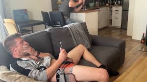 I was secretly jerking it behind my roommates back but he caught me and  took a picture