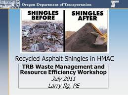Effect of Recovered Binder From Recycled Shingles
