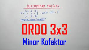 Check spelling or type a new query. Determinan Matriks 3x3 Metode Minor Kofaktor Youtube