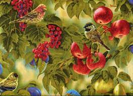 Wild Wings Garden Designer Rosemary Millette 1 Yard More Available 8 50 Via Etsy Bird Drawings Bird Illustration I Like Birds