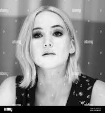 Jennifer lawrence the hunger games Banque d'images noir et blanc