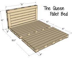 The Queen Pallet Bed Pallet Furniture Bedroom Diy Pallet Bed Pallet Bed Frame Diy